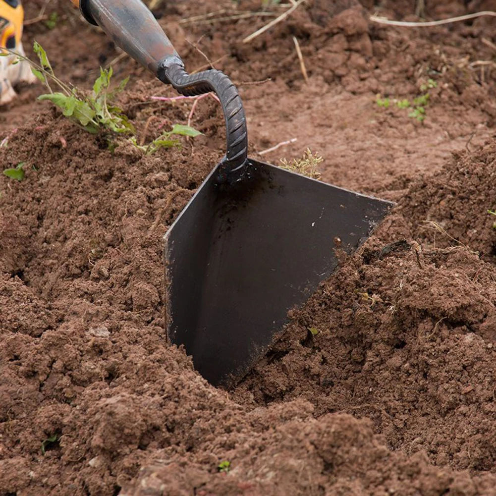 Farm Tools Hoes Triangle Furrow Hoe Small Tip Hoe Agricultural Land Turning Loose Soil Hoe Agricultural Farming Equipment